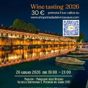 locandina wine tasting a peschiera del garda 26 giugno 2026 - ore 19.00 - 24.00 -